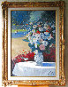 Untitled Floral 45x33 - Huge Original Painting by Charles Levier - 1