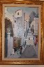 La Rue 45x33 Huge - Paris, France Original Painting by Charles Levier - 1