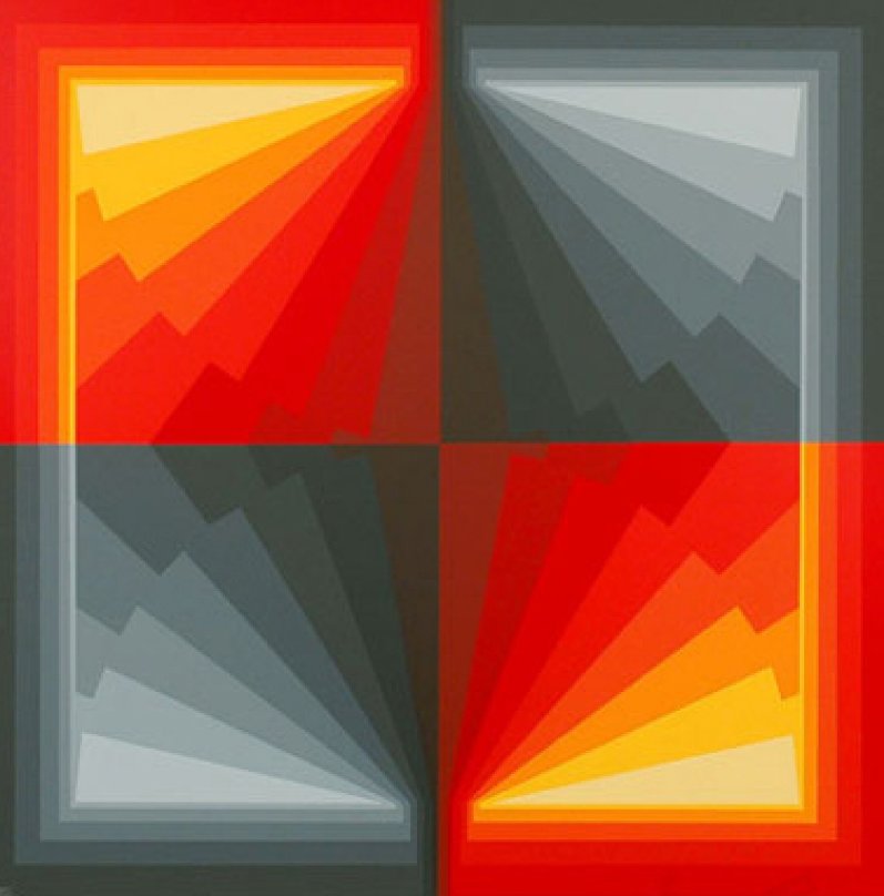 Ondo Vega EA Lithograph 12x12 by Victor Vasarely - For Sale