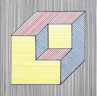 Twelve Forms Derived From a Cube - F1 PP 1984 Limited Edition Print - Sol LeWitt Twelve Forms Derived From a Cube - F1 PP 1984 Limited Edition Print - Sol LeWitt