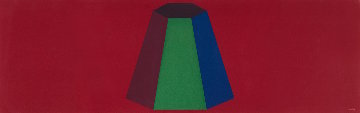Flat Top Pyramid With Colors Superimposed 1988 Limited Edition Print - Sol LeWitt Flat Top Pyramid With Colors Superimposed 1988 Limited Edition Print - Sol LeWitt
