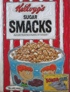 Sugar Smacks Unique 2010 Original Painting - Leslie Lew