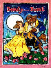 Beauty and the Beast 1996 33x26 Original Painting by Leslie Lew - 3