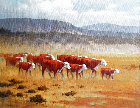 Nebraska Beef 24x30 Original Painting - Lex Gonzalez