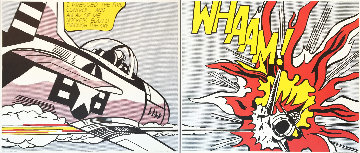 Whaam! (Diptych) Tate Gallery 2-piece Poster Set 1986 Limited Edition Print - Roy Lichtenstein Whaam! (Diptych) Tate Gallery 2-piece Poster Set 1986 Limited Edition Print - Roy Lichtenstein