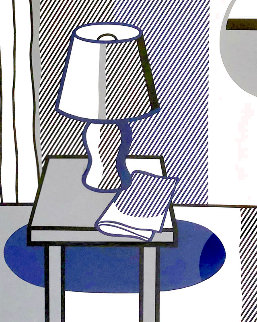 Still Life With Table Lamp: Poetry Project Symposium 1988 Limited Edition Print - Roy Lichtenstein Still Life With Table Lamp: Poetry Project Symposium 1988 Limited Edition Print - Roy Lichtenstein