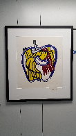 Apple Poster 1981 - Hand Signed Limited Edition Print by Roy Lichtenstein - 1 Apple Poster 1981 - Hand Signed Limited Edition Print by Roy Lichtenstein - 1