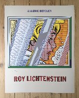 Reflections on Girl Hand Signed Poster 1990 Limited Edition Print by Roy Lichtenstein - 1