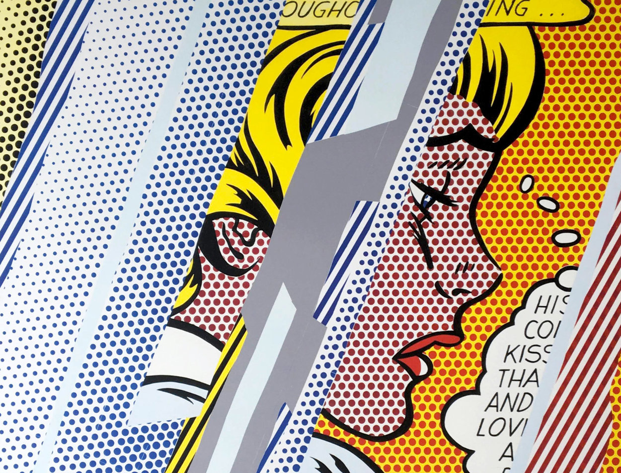 Reflections on Girl Hand Signed Poster 1990 Limited Edition Print by Roy Lichtenstein