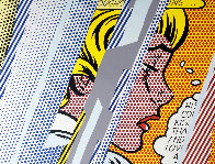 Reflections on Girl Hand Signed Poster 1990 Limited Edition Print by Roy Lichtenstein - 0