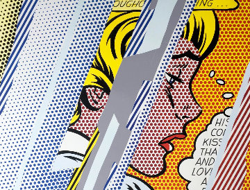 Reflections on Girl Hand Signed Poster 1990 Other - Roy Lichtenstein