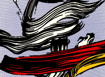 Brushstroke 1967 Limited Edition Print - Roy Lichtenstein Brushstroke 1967 Limited Edition Print - Roy Lichtenstein