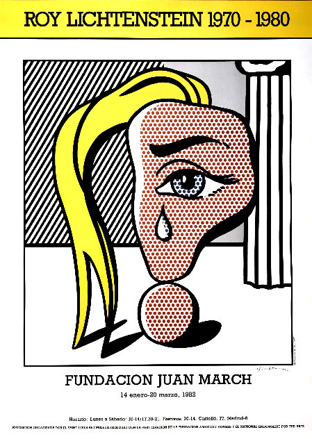 Girl With Tear III Poster 1983 HS Limited Edition Print by Roy Lichtenstein