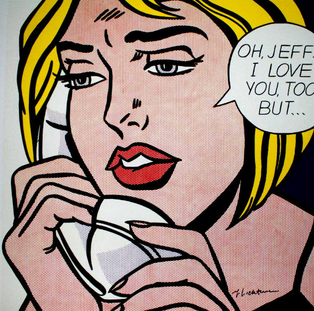 Oh, Jeff ... I Love You, Too ... But 1971 HS Limited Edition Print by Roy Lichtenstein