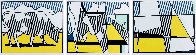 Cow Going Abstract (Triptych) 3-piece Poster Set 1982 Limited Edition Print by Roy Lichtenstein - 0