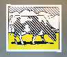 Cow Going Abstract (Triptych) 3-piece Poster Set 1982 Limited Edition Print by Roy Lichtenstein - 3