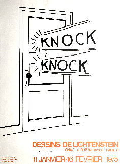 Knock Knock Poster 1975 HS Limited Edition Print - Roy Lichtenstein Knock Knock Poster 1975 HS Limited Edition Print - Roy Lichtenstein