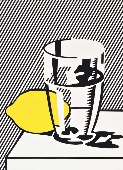 Untitled Still Life With Lemon And Glass For Meyer Schapiro 1974 by Roy Lichtenstein