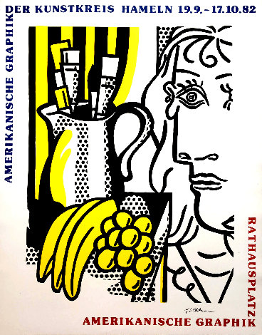 Still Life With Picasso Poster HS 1982 Limited Edition Print - Roy Lichtenstein