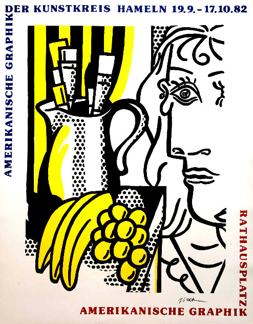 Still Life With Picasso Poster HS 1982 Limited Edition Print by Roy Lichtenstein