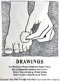 Foot Medication (Castelli Mailer) Hand Signed Exhibition Poster 1963 HS Limited Edition Print - Roy Lichtenstein Foot Medication (Castelli Mailer) Hand Signed Exhibition Poster 1963 HS Limited Edition Print - Roy Lichtenstein