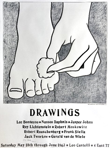 Foot Medication (Castelli Mailer) Exhibition Poster 1963 HS Limited Edition Print by Roy Lichtenstein