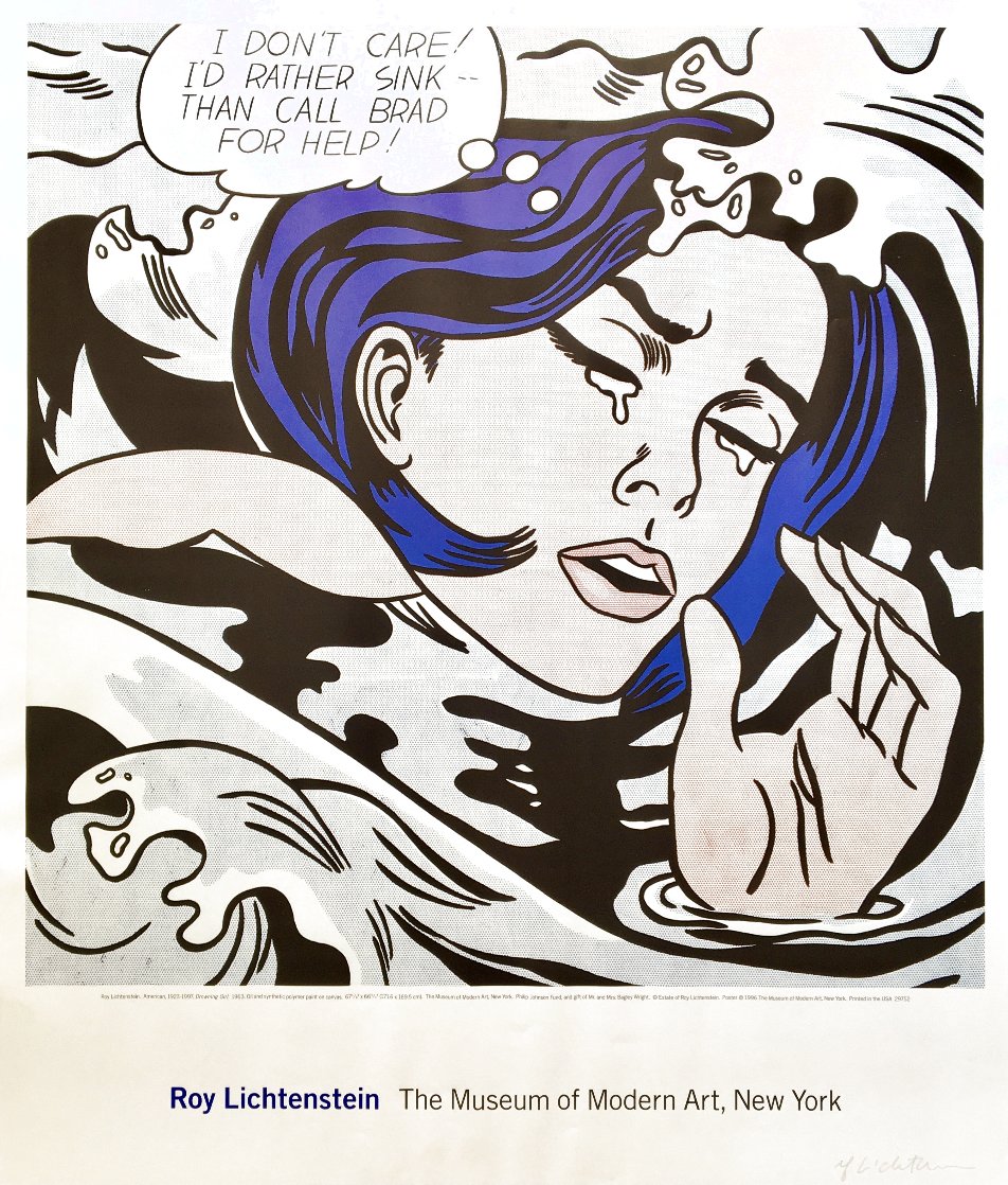 Roy Lichtenstein Drowning Girl Description