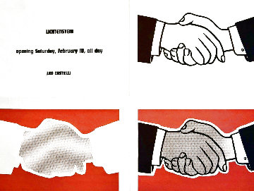 Castelli Handshake 1962 Limited Edition Print - Roy Lichtenstein Castelli Handshake 1962 Limited Edition Print - Roy Lichtenstein