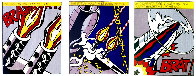 As I Opened Fire  (Tryptych)  1968 Limited Edition Print by Roy Lichtenstein - 0