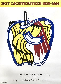 Apple Exhibition Poster 1990 HS Limited Edition Print - Roy Lichtenstein Apple Exhibition Poster 1990 HS Limited Edition Print - Roy Lichtenstein