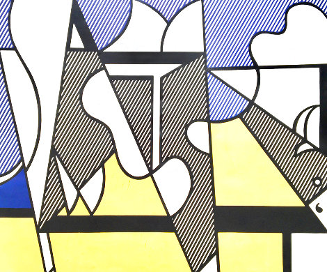 Cow Going Abstract  2 Piece Poster Set 1982 HS Limited Edition Print - Roy Lichtenstein