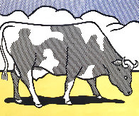 Cow Going Abstract  2 Piece Poster Set 1982 HS Limited Edition Print by Roy Lichtenstein - 1