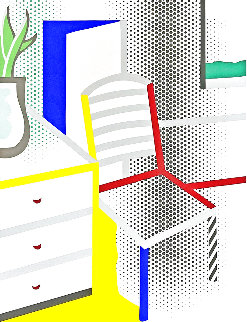 Interior With Chair 1997 Limited Edition Print - Roy Lichtenstein Interior With Chair 1997 Limited Edition Print - Roy Lichtenstein