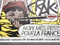 Crak! Rare Hand Signed Leo Castelli Exhibition Poster HS Limited Edition Print by Roy Lichtenstein - 1