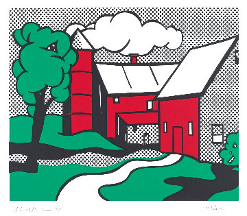 Red Barn 1969 Limited Edition Print - Roy Lichtenstein