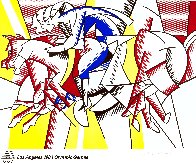 Red Horseman (From the Los Angeles Olympics Portfolio) 1982 - California Limited Edition Print by Roy Lichtenstein - 2