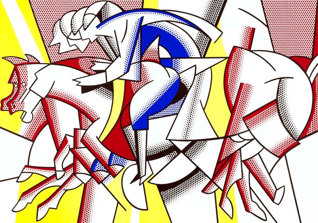 Red Horseman (From the Los Angeles Olympics Portfolio) 1982 - California HS by Roy Lichtenstein