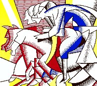 Red Horseman (From the Los Angeles Olympics Portfolio) 1982 - California Limited Edition Print by Roy Lichtenstein - 3