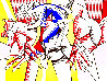 Red Horseman (From the Los Angeles Olympics Portfolio) 1982 HS - California Limited Edition Print by Roy Lichtenstein - 0