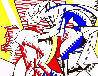 Red Horseman (From the Los Angeles Olympics Portfolio) 1982 HS - California Limited Edition Print by Roy Lichtenstein - 2