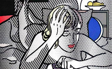 Thinking Girl Limited Edition Print - Roy Lichtenstein
