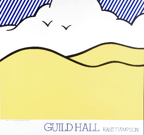Guild Hall Exhibition Poster 1974 - Huge - London, England Limited Edition Print - Roy Lichtenstein