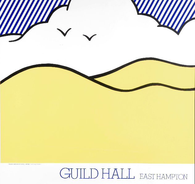 Guild Hall Exhibition Poster 1974 - Huge - London, England Limited Edition Print by Roy Lichtenstein