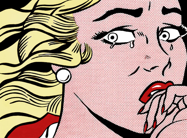 Crying Girl Poster 1995 HS Limited Edition Print by Roy Lichtenstein