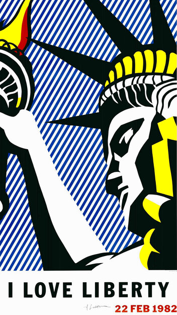 I Love Liberty 1982  - HS Limited Edition Print - Roy Lichtenstein