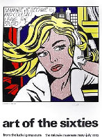 Art of the Sixties Silkscreen Poster 1979 39x55 Huge  Other by Roy Lichtenstein - 0