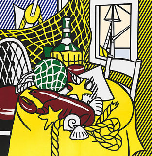 Still Life With Lobster 1974 Limited Edition Print - Roy Lichtenstein Still Life With Lobster 1974 Limited Edition Print - Roy Lichtenstein