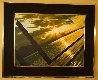 Golden Sunset 1985 36x44 Huge Original Painting by Frank Licsko - 1