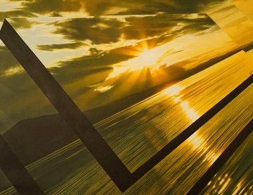 Golden Sunset 1985 36x44 Original Painting - Frank Licsko Golden Sunset 1985 36x44 Original Painting - Frank Licsko