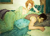 Seduction in Blues And Greens 1994 Limited Edition Print by Malcolm Liepke - 1